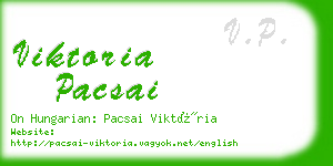 viktoria pacsai business card